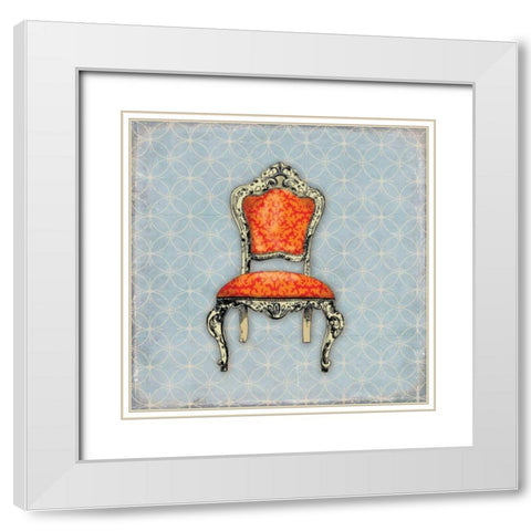 BergÃ¨re III White Modern Wood Framed Art Print with Double Matting by PI Studio