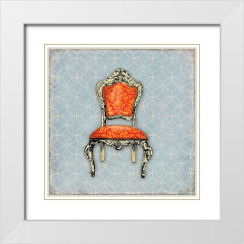 BergÃ¨re III White Modern Wood Framed Art Print with Double Matting by PI Studio