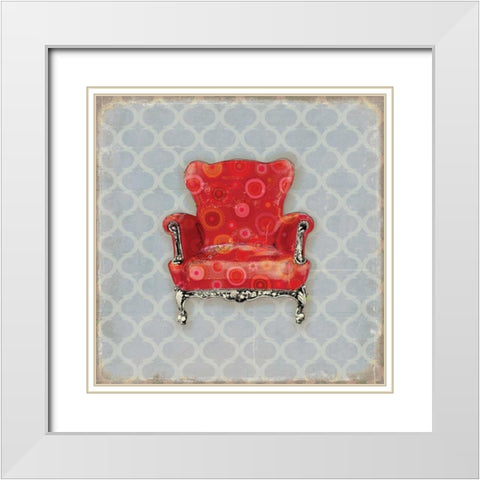 BergÃ¨re IV White Modern Wood Framed Art Print with Double Matting by PI Studio