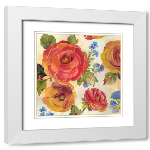 Amelia White Modern Wood Framed Art Print with Double Matting by PI Studio