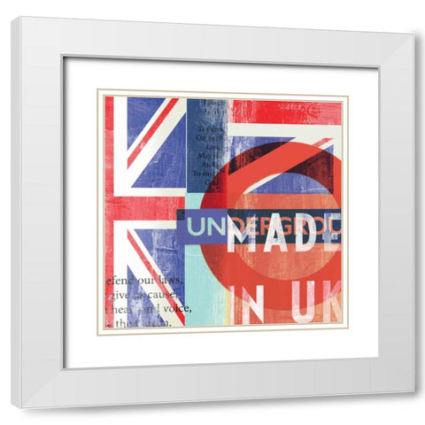 UK White Modern Wood Framed Art Print with Double Matting by PI Studio