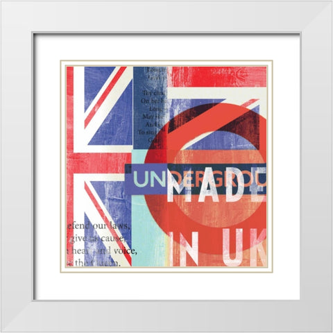 UK White Modern Wood Framed Art Print with Double Matting by PI Studio