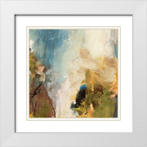 Crashing Waves II White Modern Wood Framed Art Print with Double Matting by PI Studio