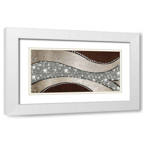 Crystal Art White Modern Wood Framed Art Print with Double Matting by PI Studio