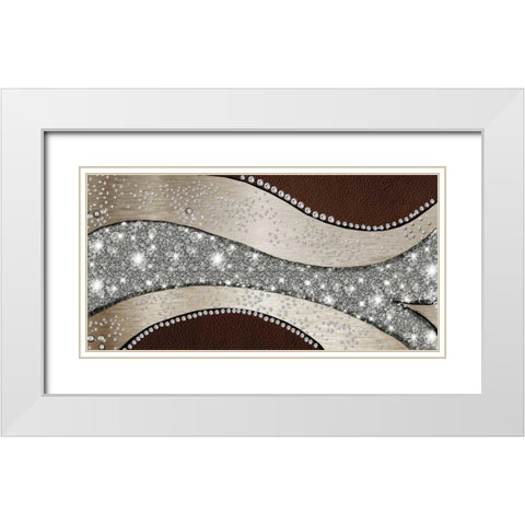 Crystal Art White Modern Wood Framed Art Print with Double Matting by PI Studio