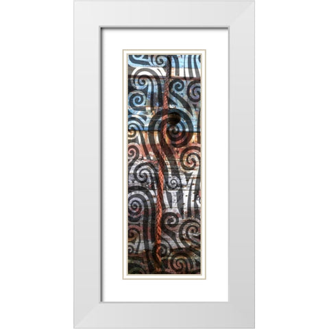 Anonymity I White Modern Wood Framed Art Print with Double Matting by PI Studio