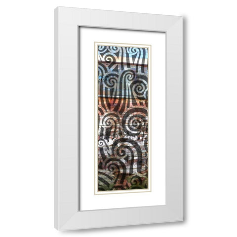 Anonymity II White Modern Wood Framed Art Print with Double Matting by PI Studio