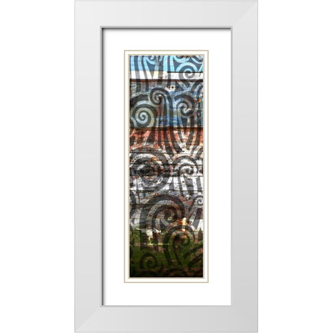 Anonymity III White Modern Wood Framed Art Print with Double Matting by PI Studio