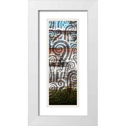 Anonymity IV White Modern Wood Framed Art Print with Double Matting by PI Studio