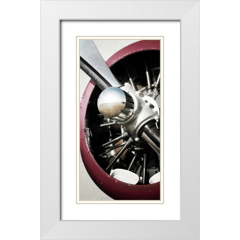 Aeronautical II White Modern Wood Framed Art Print with Double Matting by PI Studio