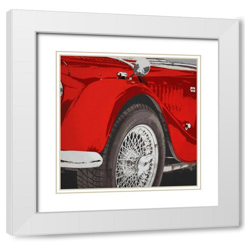 HANDSOME White Modern Wood Framed Art Print with Double Matting by PI Studio