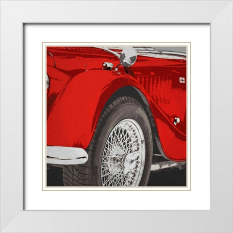 HANDSOME White Modern Wood Framed Art Print with Double Matting by PI Studio