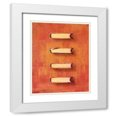 STUDY III White Modern Wood Framed Art Print with Double Matting by PI Studio