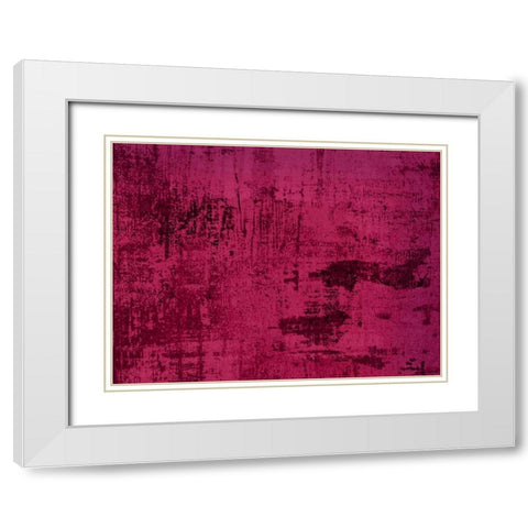 VIOLET White Modern Wood Framed Art Print with Double Matting by PI Studio