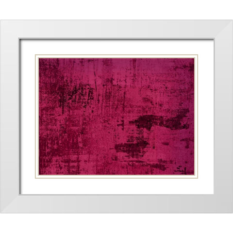 VIOLET White Modern Wood Framed Art Print with Double Matting by PI Studio