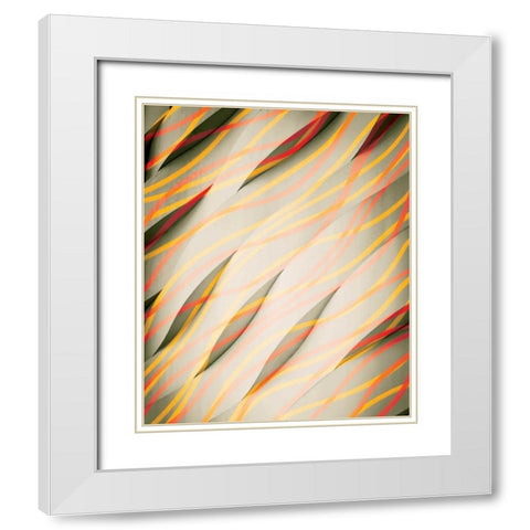 Current White Modern Wood Framed Art Print with Double Matting by PI Studio