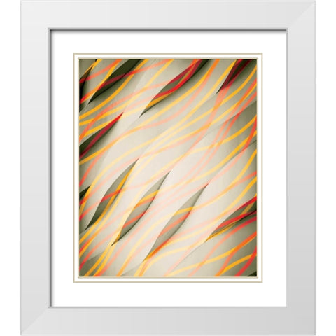 Current White Modern Wood Framed Art Print with Double Matting by PI Studio