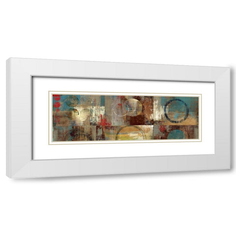 Play Around I White Modern Wood Framed Art Print with Double Matting by PI Studio