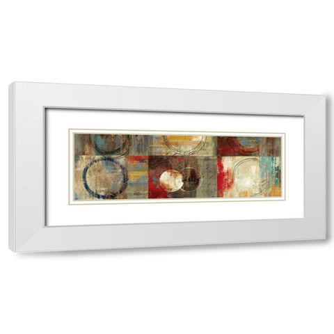 Play Around I White Modern Wood Framed Art Print with Double Matting by PI Studio