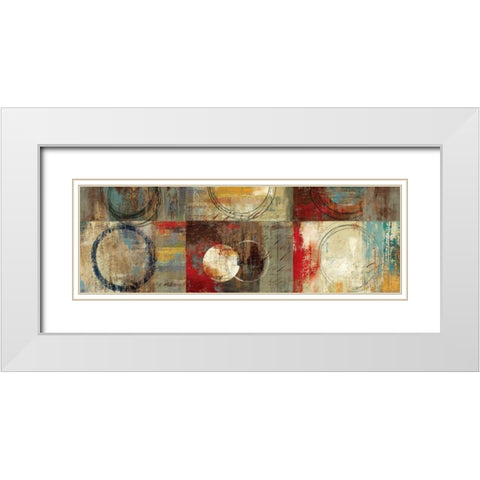 Play Around I White Modern Wood Framed Art Print with Double Matting by PI Studio