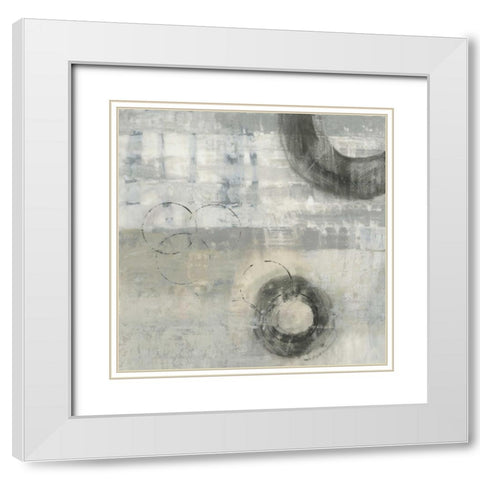 Soft Touch IV White Modern Wood Framed Art Print with Double Matting by PI Studio