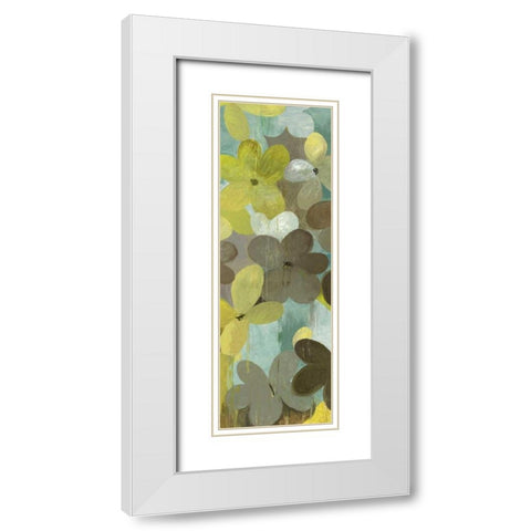 Acquiesce White Modern Wood Framed Art Print with Double Matting by PI Studio