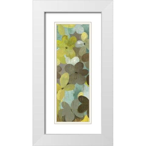 Acquiesce White Modern Wood Framed Art Print with Double Matting by PI Studio