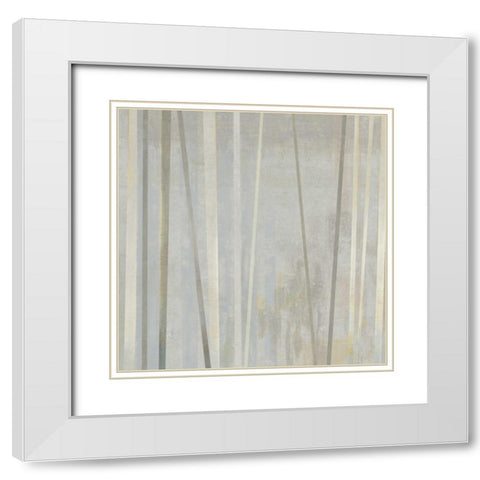 Tenuous II White Modern Wood Framed Art Print with Double Matting by PI Studio