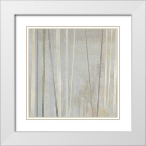 Tenuous II White Modern Wood Framed Art Print with Double Matting by PI Studio