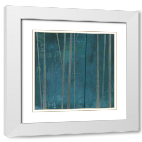 Tenuous III White Modern Wood Framed Art Print with Double Matting by PI Studio