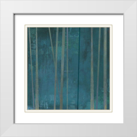 Tenuous III White Modern Wood Framed Art Print with Double Matting by PI Studio