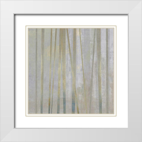 Tenuous IV White Modern Wood Framed Art Print with Double Matting by PI Studio