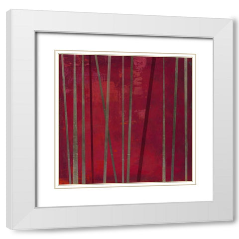 TenuousV White Modern Wood Framed Art Print with Double Matting by PI Studio