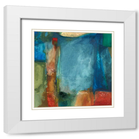 Oscar White Modern Wood Framed Art Print with Double Matting by PI Studio