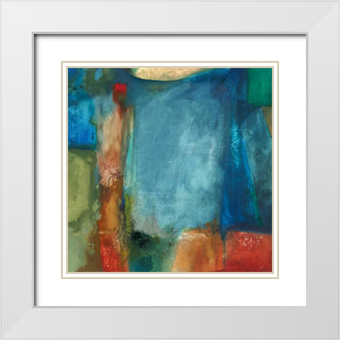 Oscar White Modern Wood Framed Art Print with Double Matting by PI Studio