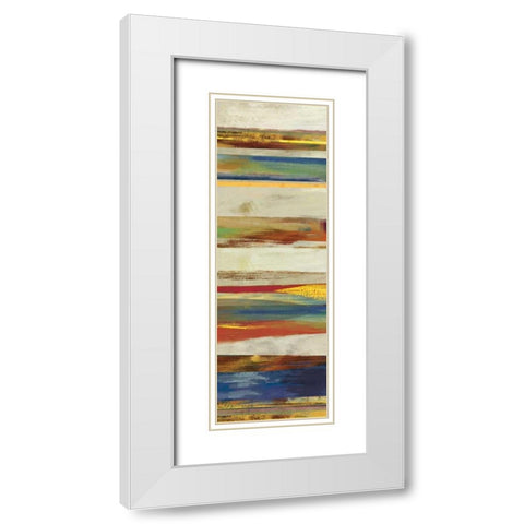 Composition II White Modern Wood Framed Art Print with Double Matting by PI Studio