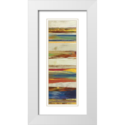 Composition II White Modern Wood Framed Art Print with Double Matting by PI Studio