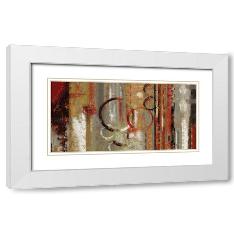 Portage I White Modern Wood Framed Art Print with Double Matting by PI Studio