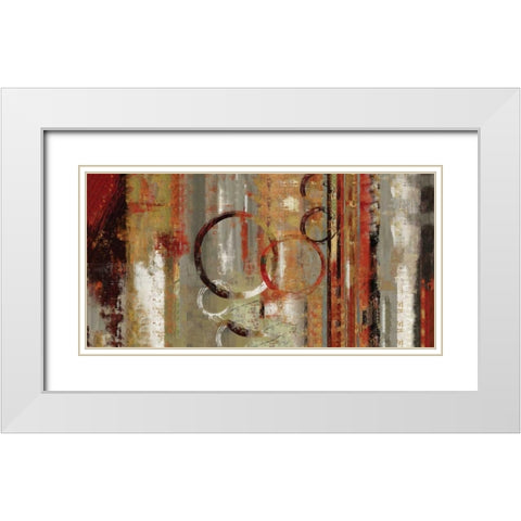 Portage I White Modern Wood Framed Art Print with Double Matting by PI Studio