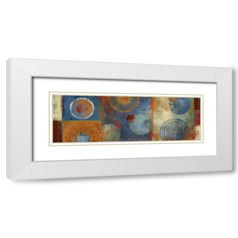 Organic I White Modern Wood Framed Art Print with Double Matting by PI Studio