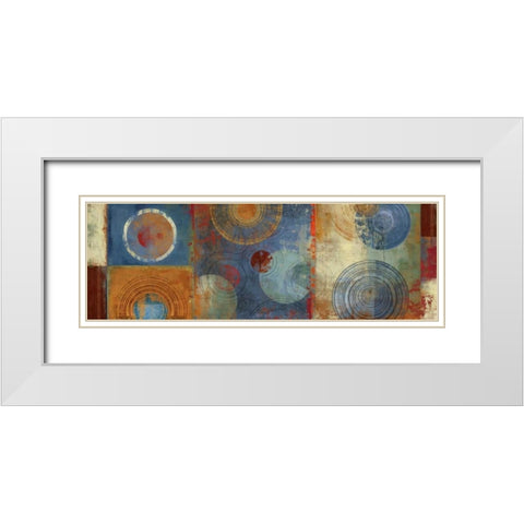 Organic I White Modern Wood Framed Art Print with Double Matting by PI Studio