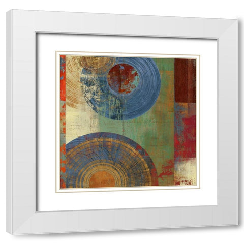 Enchanted Meadow  White Modern Wood Framed Art Print with Double Matting by PI Studio