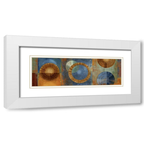 Organic II White Modern Wood Framed Art Print with Double Matting by PI Studio