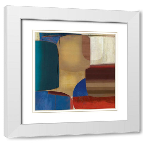 Respite White Modern Wood Framed Art Print with Double Matting by PI Studio