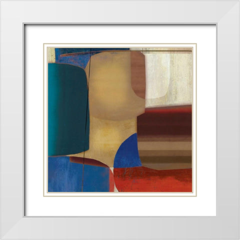 Respite White Modern Wood Framed Art Print with Double Matting by PI Studio