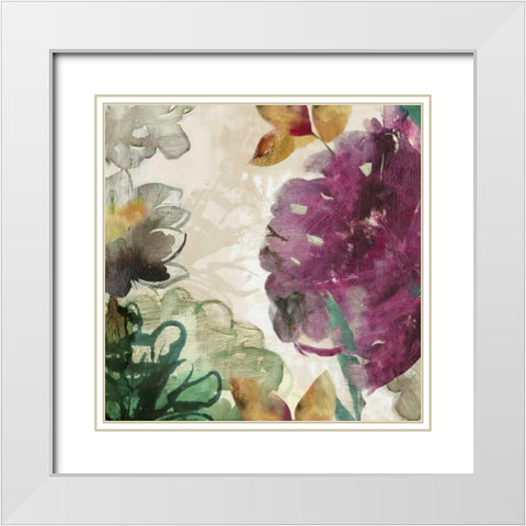 Valentina White Modern Wood Framed Art Print with Double Matting by PI Studio