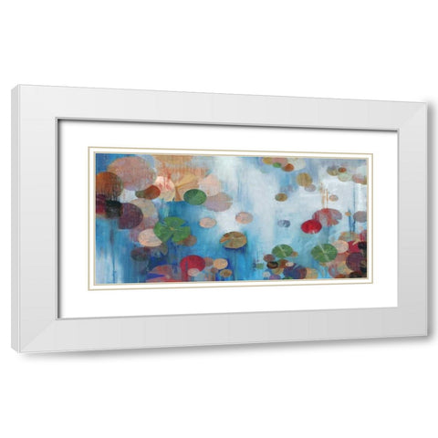 Lillypad White Modern Wood Framed Art Print with Double Matting by PI Studio