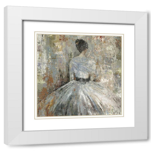 Intuitive Moment III White Modern Wood Framed Art Print with Double Matting by PI Studio