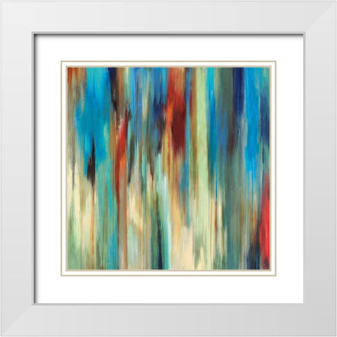 Aurora II - Z Gallerie White Modern Wood Framed Art Print with Double Matting by PI Studio