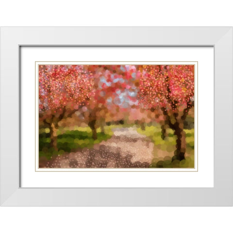Undeterred Spring White Modern Wood Framed Art Print with Double Matting by PI Studio